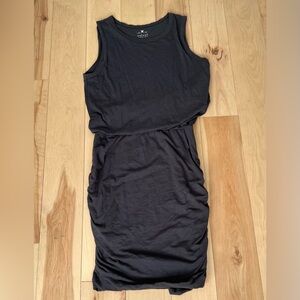 Velvet by Graham & Spencer Ruched Waist Slub Cotton Tank Dress